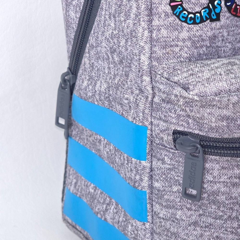 adidas Santiago‎ 2 Insulated Lunch Bag Gray Three Stripe Brand Full Zip Colorful - Picture 7 of 16